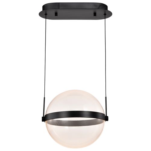 Main product image of Arvada 12 Inch LED Pendant Matte Black Silk Screened Acrylic Lens
