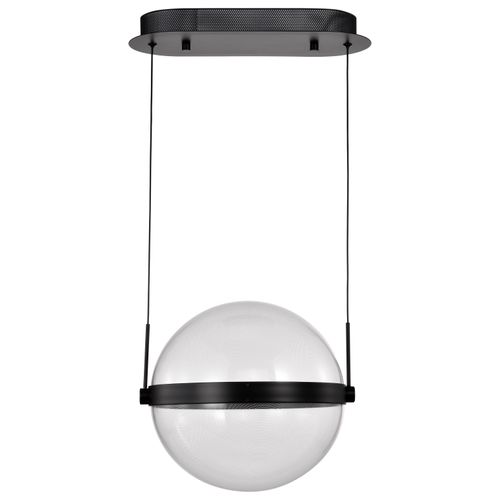 Main product image of Arvada 12 Inch LED Pendant Matte Black Silk Screened Acrylic Lens