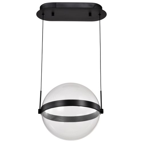 Main product image of Arvada 12 Inch LED Pendant Matte Black Silk Screened Acrylic Lens