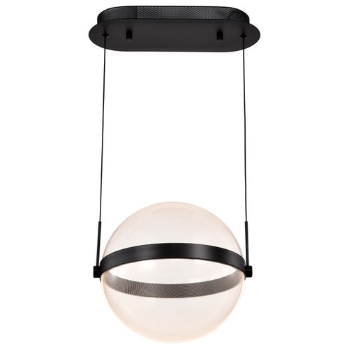 Main product image of Arvada 12 Inch LED Pendant Matte Black Silk Screened Acrylic Lens