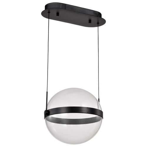 Main product image of Arvada 12 Inch LED Pendant Matte Black Silk Screened Acrylic Lens