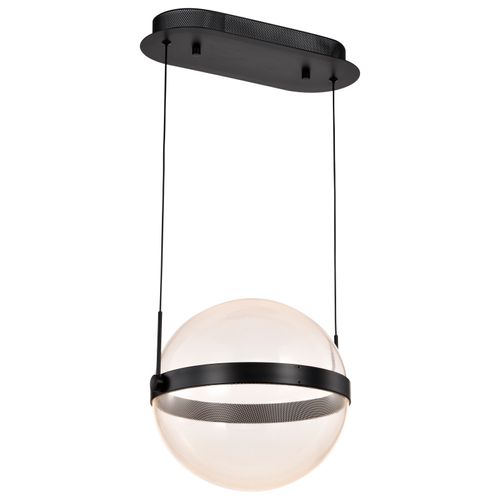 Main product image of Arvada 12 Inch LED Pendant Matte Black Silk Screened Acrylic Lens