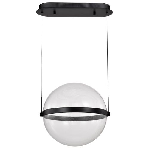Main product image of Arvada 16 Inch LED Pendant Matte Black Silk Screened Acrylic Lens