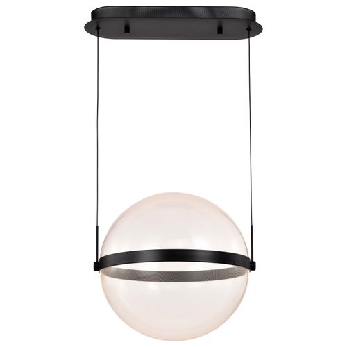 Main product image of Arvada 16 Inch LED Pendant Matte Black Silk Screened Acrylic Lens