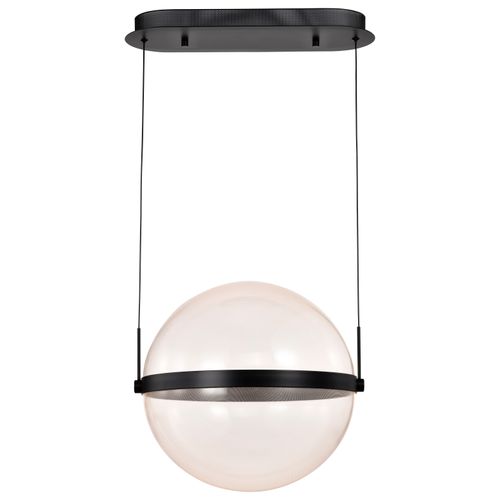 Main product image of Arvada 16 Inch LED Pendant Matte Black Silk Screened Acrylic Lens