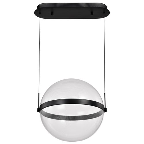 Main product image of Arvada 16 Inch LED Pendant Matte Black Silk Screened Acrylic Lens