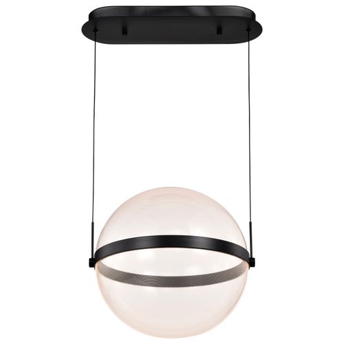 Main product image of Arvada 16 Inch LED Pendant Matte Black Silk Screened Acrylic Lens