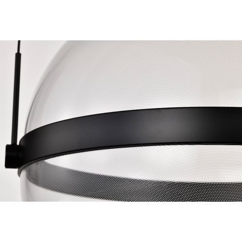 Main product image of Arvada 16 Inch LED Pendant Matte Black Silk Screened Acrylic Lens