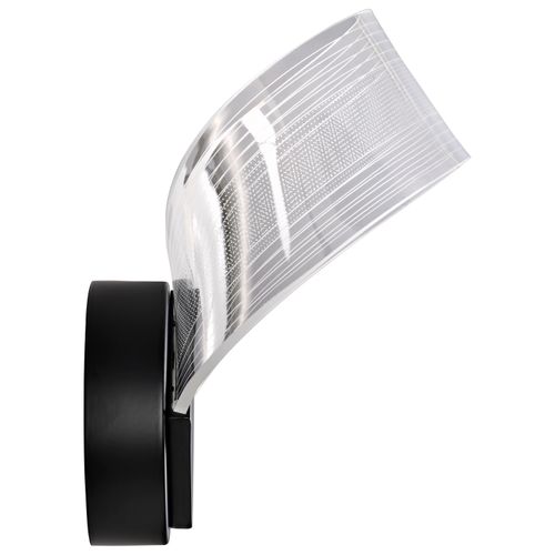 Main product image of Barnett 8 Inch LED Wall Sconce Matte Black Silk Screened Acrylic Lens