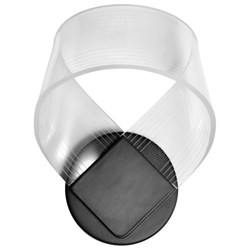 Main product image of Barnett 8 Inch LED Wall Sconce Matte Black Silk Screened Acrylic Lens
