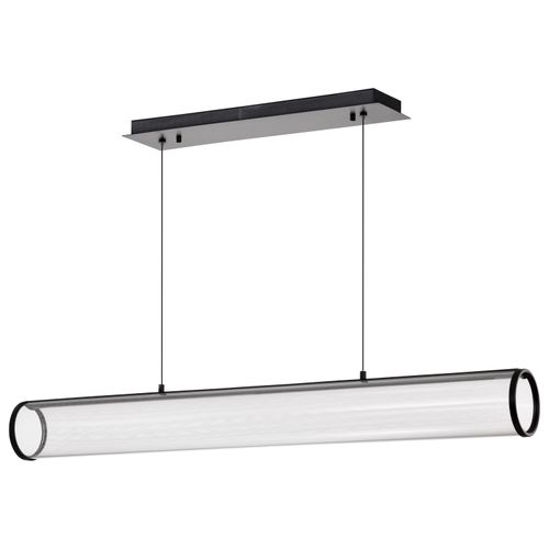 Main product image of Vale 43 Inch LED Island Pendant Matte Black Silk Screened Acrylic Lens