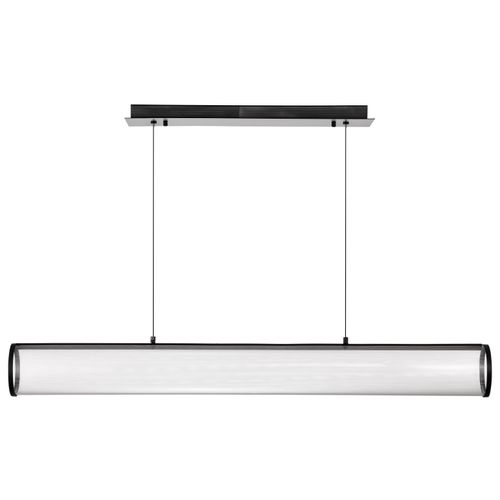 Main product image of Vale 43 Inch LED Island Pendant Matte Black Silk Screened Acrylic Lens