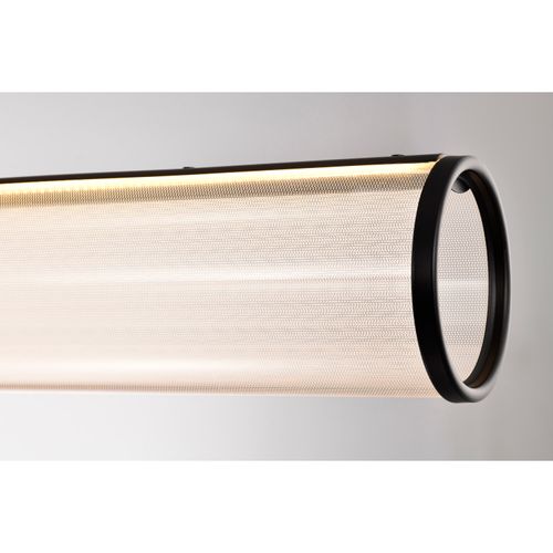 Main product image of Vale 43 Inch LED Island Pendant Matte Black Silk Screened Acrylic Lens
