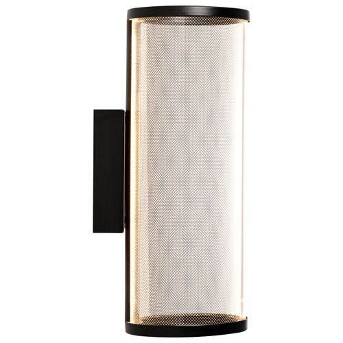 Main product image of Vale 5 Inch LED Sconce Matte Black Silk Screened Acrylic Lens