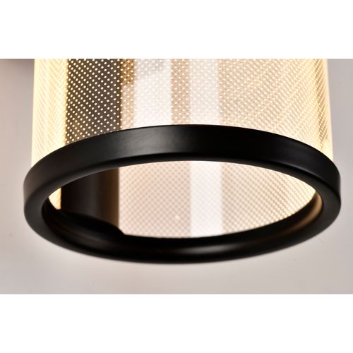 Main product image of Vale 5 Inch LED Sconce Matte Black Silk Screened Acrylic Lens