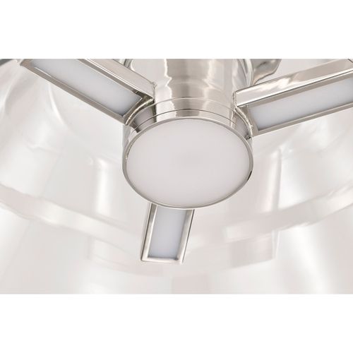 Main product image of Edmond 14 Inch LED Semi Flush Polished Nickel w/ Clear Glass