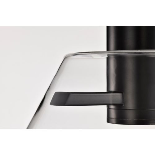 Main product image of Edmond 14 Inch LED Pendant Matte Black w/ Clear Glass