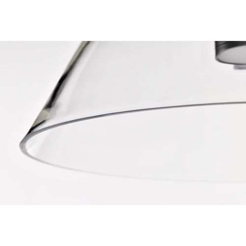 Main product image of Edmond 17 Inch LED Pendant Matte Black w/ Clear Glass