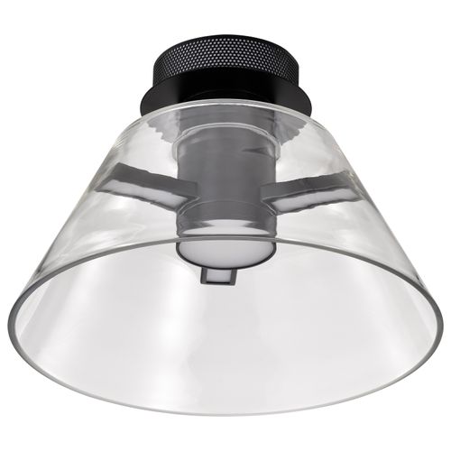 Main product image of Edmond 14 Inch LED Semi Flush Matte Black w/ Clear Glass