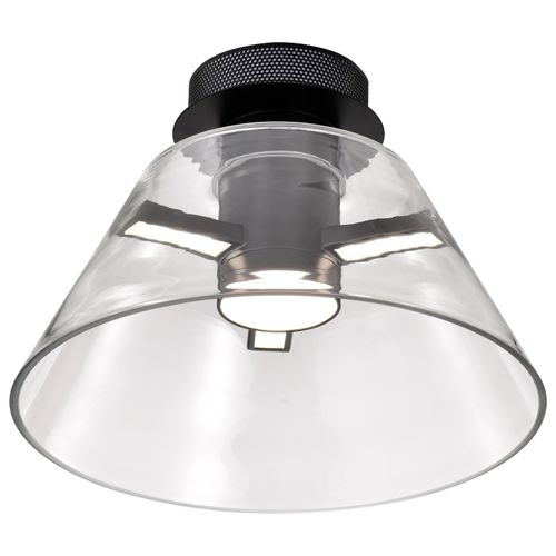 Main product image of Edmond 14 Inch LED Semi Flush Matte Black w/ Clear Glass