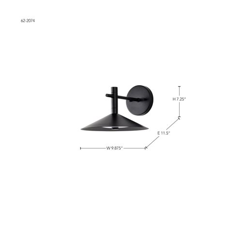 Main product image of Corrine 10 Inch LED Wall Sconce Matte Black 3K/4K/5K CCT Selectable
