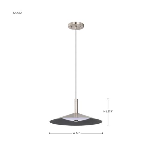 Main product image of Corrine 14 Inch LED Pendant Brushed Nickel 3K/4K/5K CCT Selectable