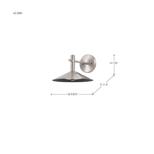 Main product image of Corrine 10 Inch LED Wall Sconce Brushed Nickel 3K/4K/5K CCT Selectable