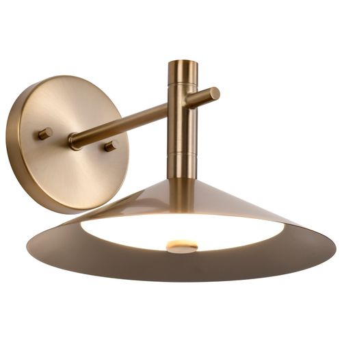 Main product image of Corrine 10 Inch LED Wall Sconce Burnished Brass 3K/4K/5K CCT Selectable