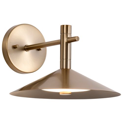 Main product image of Corrine 10 Inch LED Wall Sconce Burnished Brass 3K/4K/5K CCT Selectable