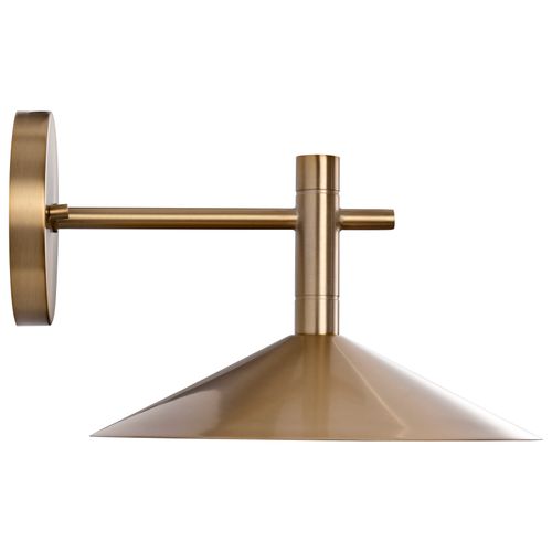 Main product image of Corrine 10 Inch LED Wall Sconce Burnished Brass 3K/4K/5K CCT Selectable