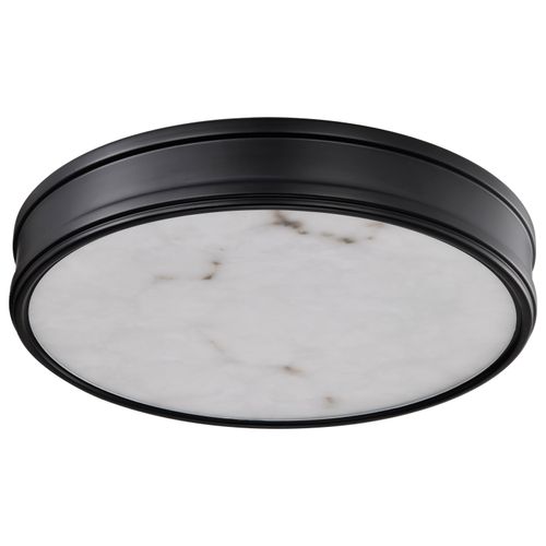 Main product image of Kendall 14 Inch LED Flush Mount Matte Black w/ Alabaster Glass