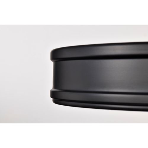 Main product image of Kendall 14 Inch LED Flush Mount Matte Black w/ Alabaster Glass
