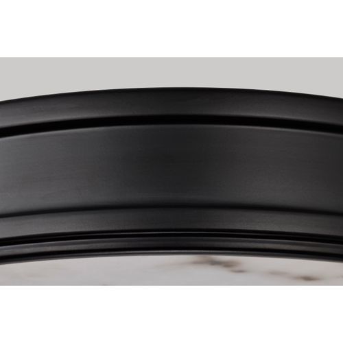 Main product image of Kendall 14 Inch LED Flush Mount Matte Black w/ Alabaster Glass