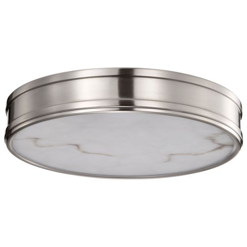 Main product image of Kendall 14 Inch LED Flush Mount Brushed Nickel w/ Alabaster Glass