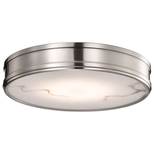 Main product image of Kendall 14 Inch LED Flush Mount Brushed Nickel w/ Alabaster Glass