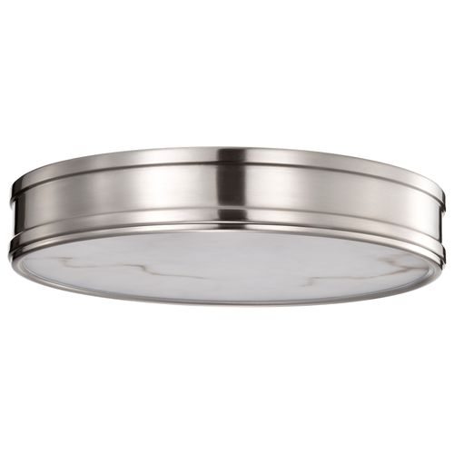 Main product image of Kendall 14 Inch LED Flush Mount Brushed Nickel w/ Alabaster Glass