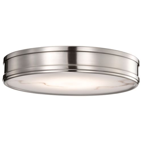 Main product image of Kendall 14 Inch LED Flush Mount Brushed Nickel w/ Alabaster Glass