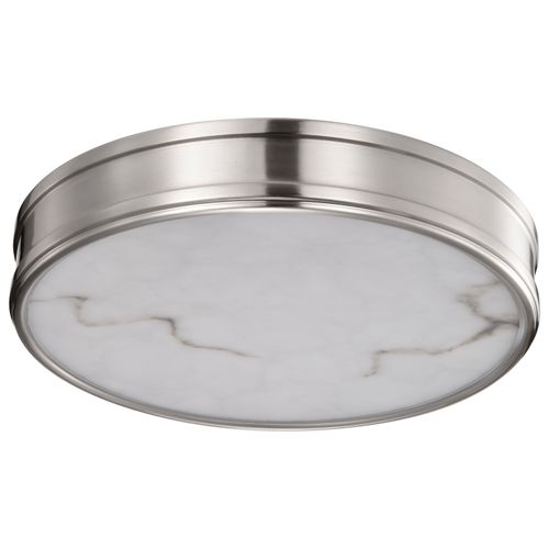 Main product image of Kendall 14 Inch LED Flush Mount Brushed Nickel w/ Alabaster Glass