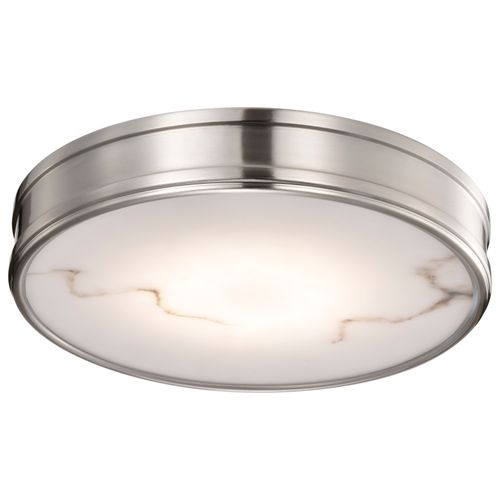 Main product image of Kendall 14 Inch LED Flush Mount Brushed Nickel w/ Alabaster Glass