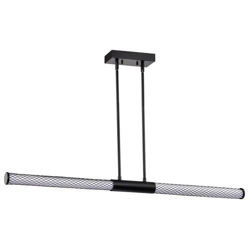 Main product image of Kingsport 44 Inch LED Island Pendant Matte Black Acrylic Lens
