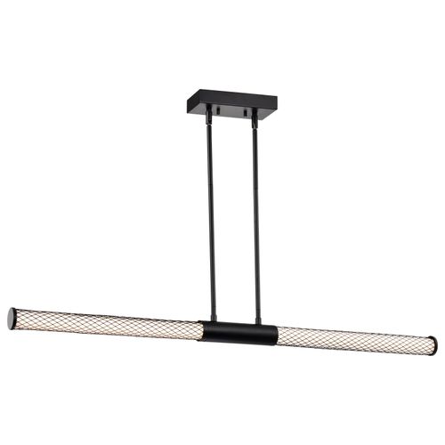 Main product image of Kingsport 44 Inch LED Island Pendant Matte Black Acrylic Lens