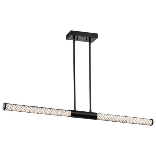 Main product image of Kingsport 44 Inch LED Island Pendant Matte Black Acrylic Lens