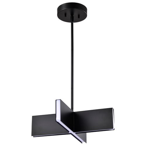 Main product image of Blaine 16 Inch LED Pendant Matte Black Acrylic Lens