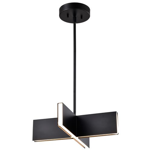 Main product image of Blaine 16 Inch LED Pendant Matte Black Acrylic Lens