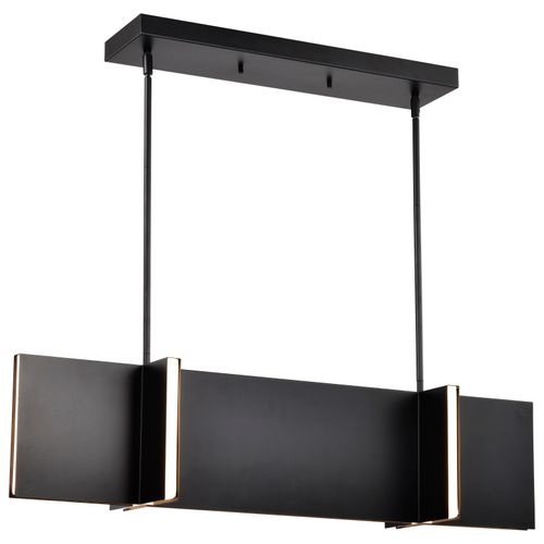 Main product image of Blaine 38 Inch LED Island Pendant Matte Black Acrylic Lens