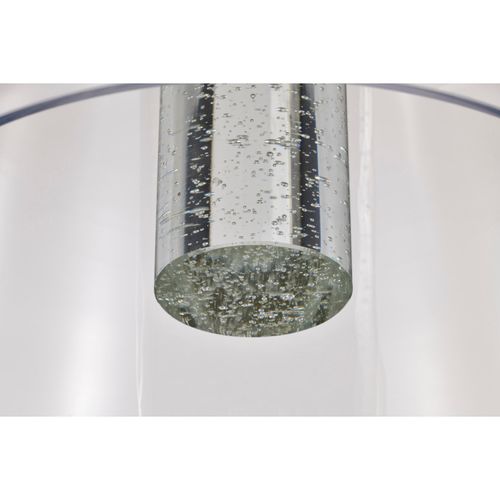 Main product image of Aura 12 Inch LED Pendant Brushed Brass K9 Bubble Crystal 3000K CCT