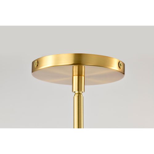 Main product image of Aura 12 Inch LED Pendant Brushed Brass K9 Bubble Crystal 3000K CCT