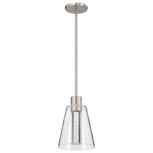 Main product image of Aura 7 Inch LED Pendant Brushed Nickel K9 Bubble Crystal 3000K CCT