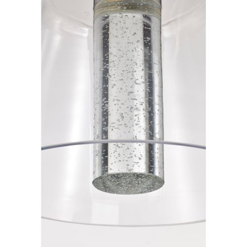 Main product image of Aura 12 Inch LED Pendant Brushed Nickel K9 Bubble Crystal 3000K CCT