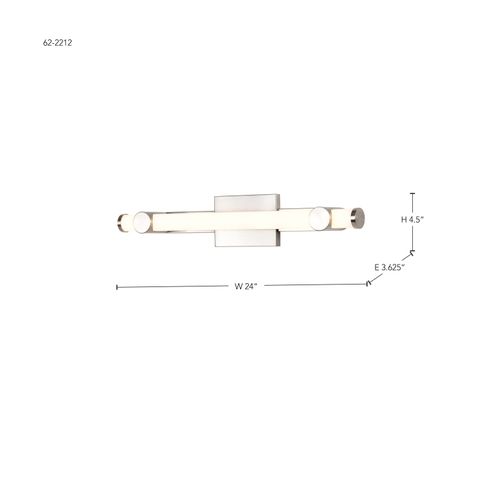 Main product image of Bowman 24 Inch LED Vanity Brushed Nickel Acrylic Lens